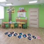 만화 숫자 그리드 방수 탈착식 홉스카치 게임 바닥 스티커 부모 자녀 선물 가정 보육 유치원 장식 1 세트 : 마켓일구팔팔
