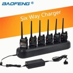 Baofeng 액세서리 여섯 웨이 충전기 휴대용 라디오 단일 행 범용 급속 UV-5R : 올리바몰9