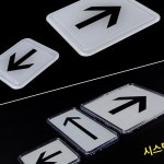 온웨이브 부착식 상하좌우 안내표지판 방향표시 몰딩 화살표 표시 안내표 : 온마켓추천