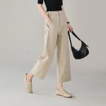 하이웨스트 일자 청바지 캐주얼 연예인 패션 팬츠 캐주얼 스트레이트 바지 : 케이루시스