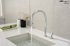 필로토 더죤테크 슈티에싱크396 크롬  2홀 주방수전 : 원바스