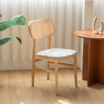 노니 내츄럴 라탄 카페 원목 식탁의자 : 체어팩토리