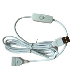 켜짐 꺼짐 전원 스위치가 있는 USB 케이블 직선형 USB20 남성여성 데이터 라인 전원 공급 장치 연장 코드 와이어 : 올데이인터내셔널