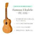 [Famous] 콘서트 우쿨렐레 FC-11G (국산 체리재) : found it