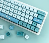 빙하마을 키캡 세트 - 펭귄 남극 북극곰 얼음 기계식키보드 커스텀 테마 XDA PBT : 플라월드