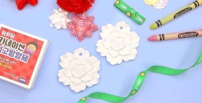 어버이날 스승의날 카네이션 컬러링 석고 방향제 만들기 DIY 초등 유아 수업 재료 : 창이랜드