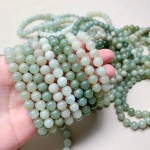 옥 팔찌 비취 끈 부자 줄 행운 여성 염주 비휴 원석 팔찌 : N41 오디글로벌