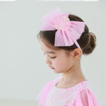유니엘 여아 리본 유아 머리띠 라엘 공주 어린이 머리띠 헤어밴드 UNEEL : 유니엘-uneel