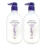 실크테라피 실크 테라피 샤인 트리트먼트 화이트 머스크 500ml x2 헤어 두피 미용실 에센스 린스 : 튜블리