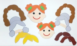 펠트교구 DIY -  (참여수업용) 가족얼굴 만들기, 가족교구 : 티티 교구공장