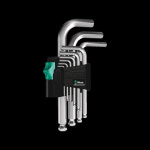 WERA tools 베라 수공구 미리(mm)타입 스터비 육각 볼 L렌치 세트 950/9 Hex-Plus 3 (133163) : 멀티툴