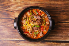 [백년가게 선정](곱창, 순대 모두 국내산)신가네정읍국밥 캠핑음식 해장 밀키트 1인분 : 신가네정읍국밥
