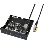 PCI-E to USB 3.0 PC 전면 패널 확장 카드 PCIE 어댑터 3.5인치 플로피 브래킷 PCI-EX1 라이저 : 세화글로벌