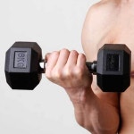 스타 고무 육각 아령 10kg 덤벨 웨이트 헬스 1개 : 제이엔제이