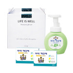 라이웰 아이깨끗해 핸드솝 핸드워시 2P 세안 거품 클렌징 항균비누 1P 선물세트 : 케이제이닷컴