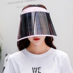 K모먼트 자외선차단 돌돌이 썬바이저모자 핑크 여성썬캡모자 : 순간주방