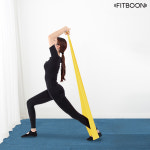 핏분 라텍스밴드 1단계 옐로우 스트레칭 필라테스 요가 스트레칭 홈트 고무 헬스 운동 밴드 : 핏분