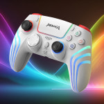 몬카 GT-96 RGB 블루투스 컨트롤러 게임 패드 PS4 PC 닌텐도스위치 스팀 듀얼쇼크4 호환 : 조나단맥플라이