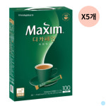 맥심 디카페인 커피믹스 대량 아메리카노 100개입 X5 : 밥도둑마켓