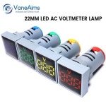 22mm LED 디지털 디스플레이 검출기 AC30500V 표시 등 표시 등 볼트 테스터 검출기 12 v24 v : 셀링바이스토어