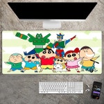 짱구 마우스 장패드 C-Crayon S-Shin-chan 패드 커스텀 스킨 데스크탑 데스크 매트 카와이 게임 액세서리 학생용 쓰기 PC 컴퓨터 테이블용... 