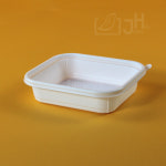 BFP 12144-1 백색 600세트 사각 반찬 샐러드 용기 : 정희팩