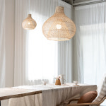 라탄 더블 디자인 봄벨로 등갓 (소/중/대) 프리미엄 : 생활 감성 연구소