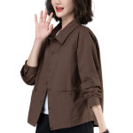 여성 바람막이 자켓 경량 후드 점퍼 집업 크롭 얇은 짧은 재킷 봄 가을 셔츠 긴 소매 중 : 하우지엄