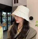 엠보버킷햇 퀄티드 벙거지 퀄팅햇 얼굴소멸 구름모자 : KMK lounge