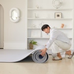 [모던] 고려화학매트 잘라쓰는 셀프시공 PVC 아기 거실 롤매트 모던그레이 110x100x1.5 : 고려화학매트