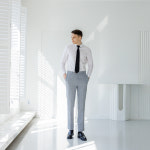 남자 여름 정장바지(30~38사이즈) 체크 투톤 레이온 슬랙스 스판 히든 밴딩 6종 일반~빅사이즈 3.9세컨즈 : 3.9 SECONDS