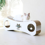 레토 고양이 스크래쳐 숨숨집 대형 우유갑 고양이집 : 레토