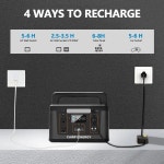 휴대용 발전소 태양광 발전기, 600W 463Wh, PD100W USB-C 2 AC 콘센트, 156000mAh 가정용 리튬 배터리 백업 캠핑 : BongbongStore1