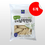 면사랑 잡채납작만두 1.2kg x 6개 1박스 (냉동) : 마당몰24