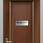 생필품반점 화장실 이니셜 간판 실내 : 생필품반점