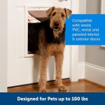 PetSafe NEVER RUST 개와 고양이 도어  대형 최대 100파운드의 애완동물용 : 스마트하라