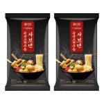 아워홈X사보텐 유부꼬치우동 735.6g (2인분) x 2봉 : 에스플러스마켓