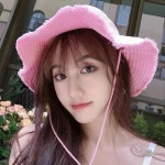 여자 여자 파나마 모자 단색 접이식 버킷햇 하이 퀄리티 코튼 어부 자외선 차단 해변 YF0522 : 가인해외직구