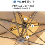 횡단보도 파라솔 초대형 사각 특대형 테라스 옥상 받침대 세트 : 드림 아울렛