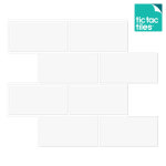 틱택 티커타일 빅써브웨이 화이트 붙이는 주방 스티커타일 DIY 셀프인테리어 : Tic Tac Tiles