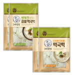 미정당 방앗간 참쌀 떡국떡 1kg x2 + 우리땅 우리쌀 떡국떡 700G x2 : 스마트이음