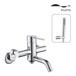 필로토 하프 욕조 202 니켈 욕조 샤워 수전 : 원바스