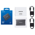 삼성전자 삼성 포터블 외장 SSD T7 파우치 세트 4TB, 그레이 : 삼성공식파트너케이원정보기술