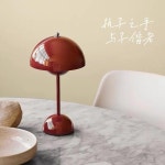 감성 분위기 테이블 침실 협탁 수면 플라워팟 단스탠드 미니 무드등 갓조명 버섯램프 : 리빙프리