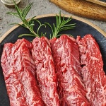 소고기 안창살 채끝살 beef 비프 정육점 축산 마트 식당 파르텔 시트지 롤스크린 벽지 : 으뜸데코