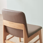 라로퍼니처 누크 고무나무 원목 낮은 식탁 의자 카페 인테리어 우드 체어 : 라로퍼니처