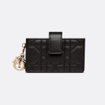 디올 LADY DIOR JASMINE 카드지갑 블랙 S0074ONMJ-M900 : LORIAN