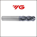 와이지원 초경 4날 볼 엔드밀 V7 PLUS GMH61 스테인레스강 연강 주철 볼 앤드밀 : 구공구