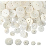 큰 단추 의류부자재 왕단추 50PCS 펄버튼, 펄쉘 대량봉제버튼, 10mm/12.5mm/15mm/18mm/20mm버튼, 재봉용 DIY공예품, 수제수리천, 정장... 