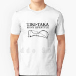 미니축구경기장 Tiki-Taka Is My Lifestyle 남성용 프린트 티셔츠 코튼 뉴 쿨 티 티키 타카 축구 풋볼 게임 경기장 패스 볼 : 모모컴파니